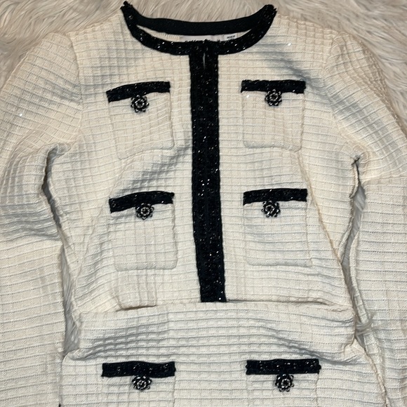 Self-Portrait Cream Textured Knit Set - Picture 2 of 6